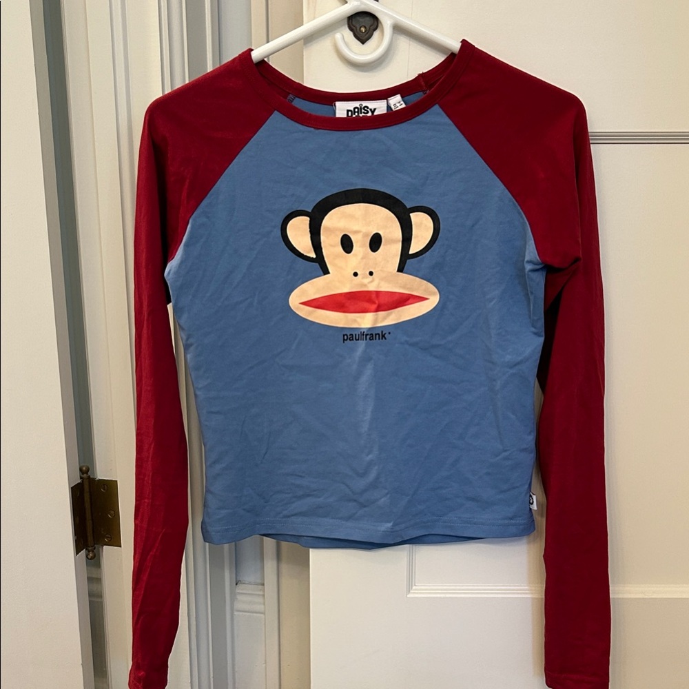 Paul Frank Long Sleeve Tee - Blue and Red